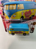 Matchbox 1/64 Fluffy Stuff Volkswagen Delivery Van Blue & Yellow