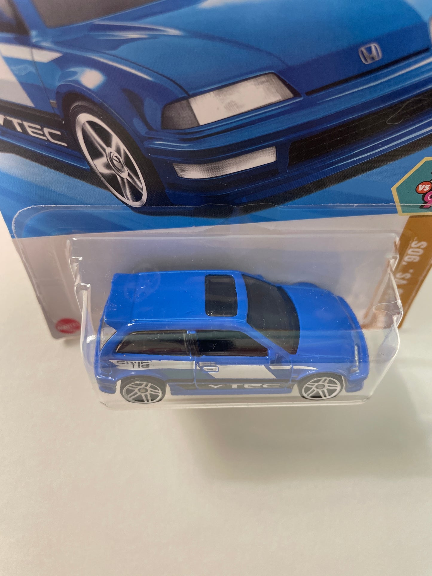 *Japan Card* Hot Wheels 1/64 ‘90 Honda Civic EF Blue - Damaged Card