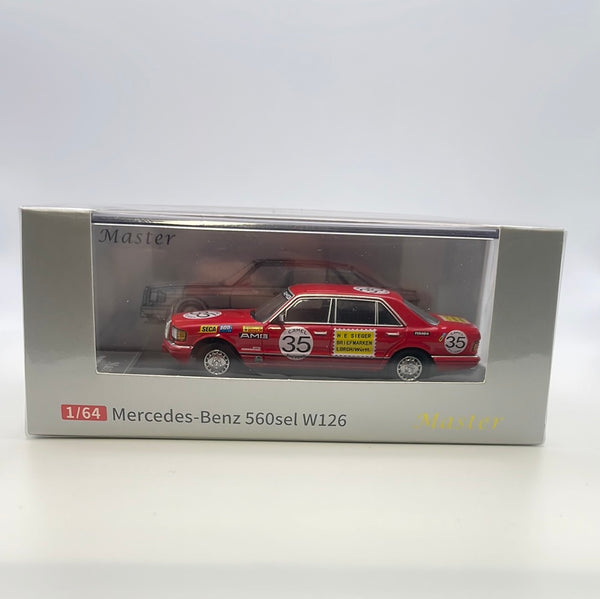 1/64 Master Mercedes-Benz 560sel W126 Red
