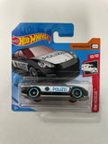 Hot Wheels 1/64 Porsche Panamera Polizei Short Card Black