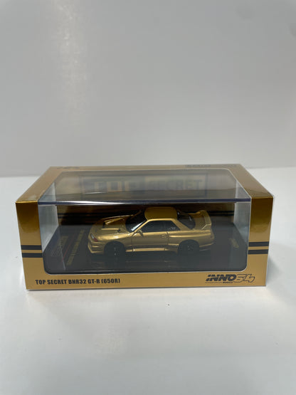 Inno64 1/64 Nissan Skyline top Secret BNR32 GT-R (650R) Gold - IN64-R32TS-650R