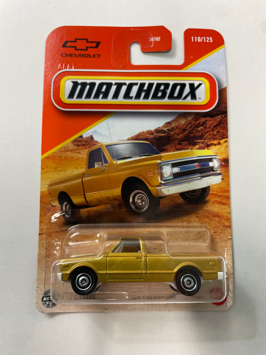 Matchbox 1/64 1968 Chevy C10 Gold - Damaged Box