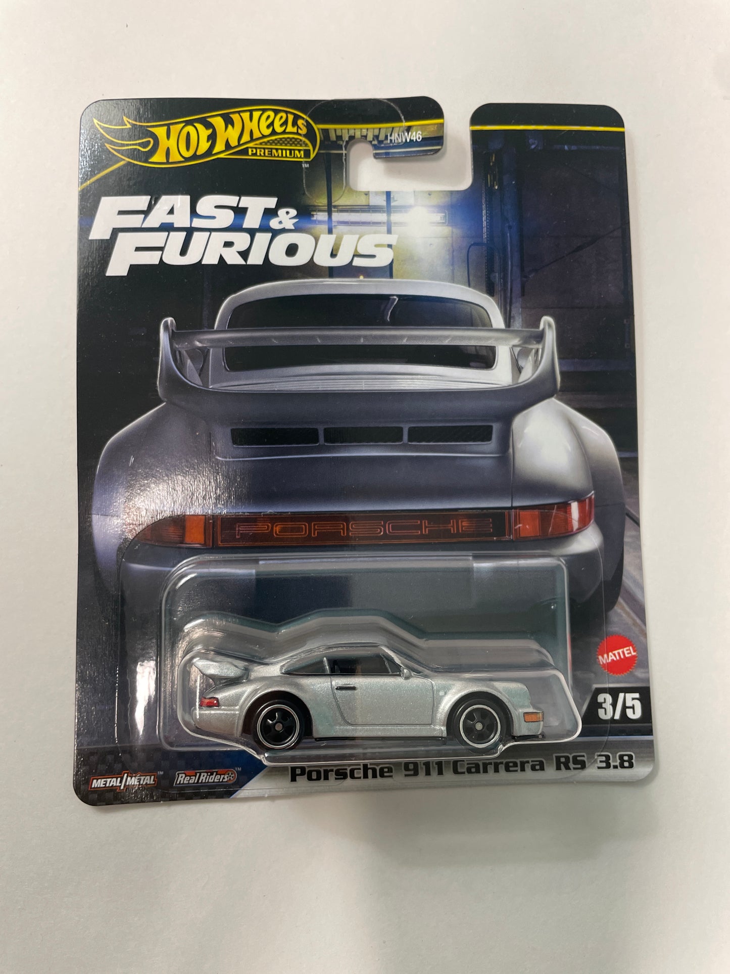 Hot Wheels 1/64 Fast & Furious Mix M Porsche 911 Carrera RS 3.8 Silver - JBM03
