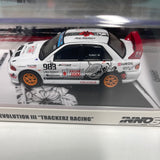 Inno64 1/64 Mitsubishi Lancer Evolution III Trackerz Racing #983 White & Black