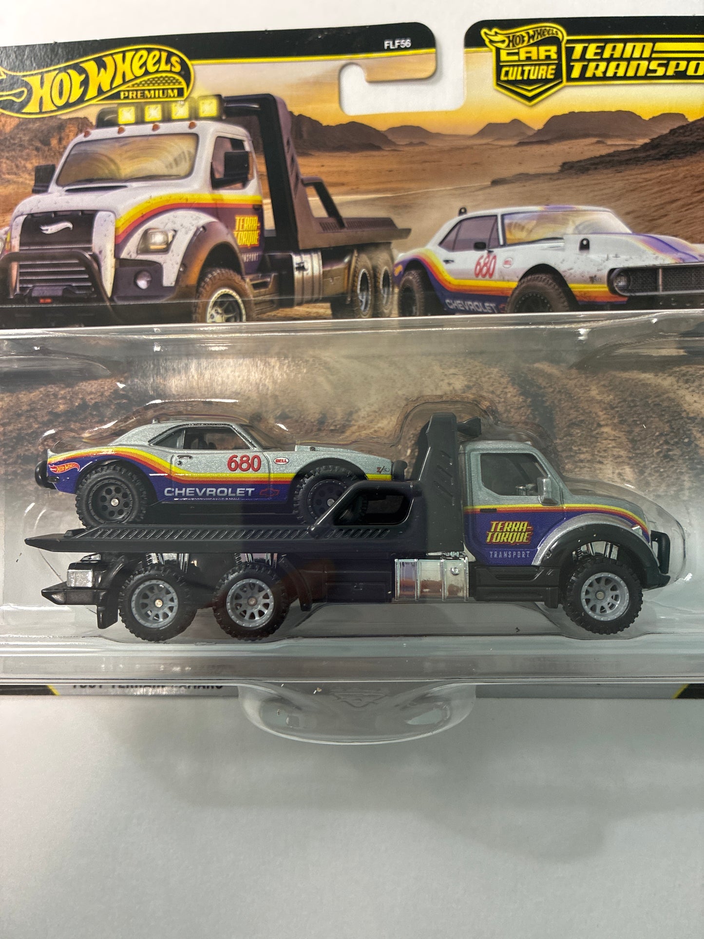 Hot Wheels 1/64 Car Culture Team Transport 2026 Mix L '67 Off Road Tout-Terrain Camaro & Terra-Torque Black - JHX93