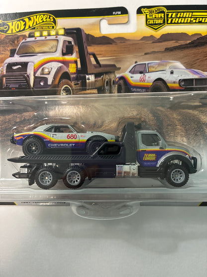 Hot Wheels 1/64 Car Culture Team Transport 2026 Mix L '67 Off Road Tout-Terrain Camaro & Terra-Torque Black - JHX93