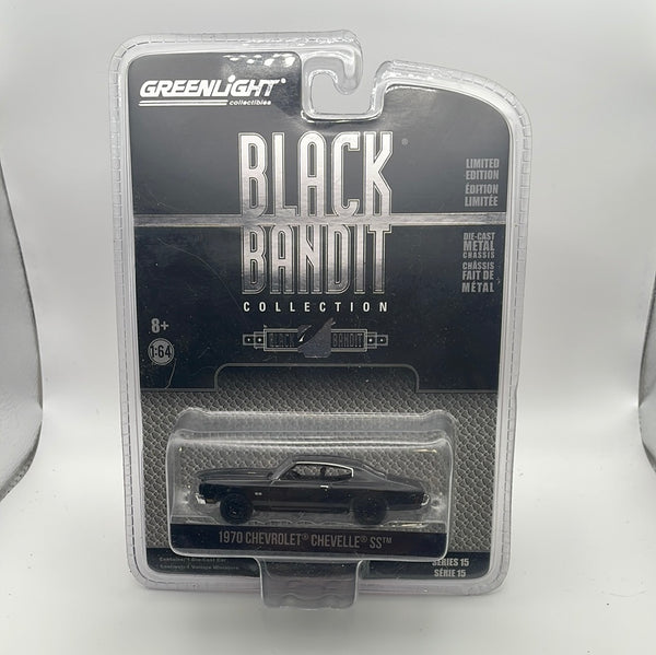 1/64 Greenlight Black Bandit Collection 1970 Chevrolet Chevelle SS Black