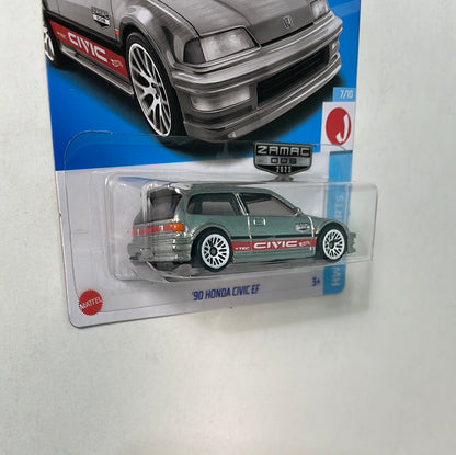 Hot Wheels 1/64 Zamac ‘90 Honda Civic EF Silver