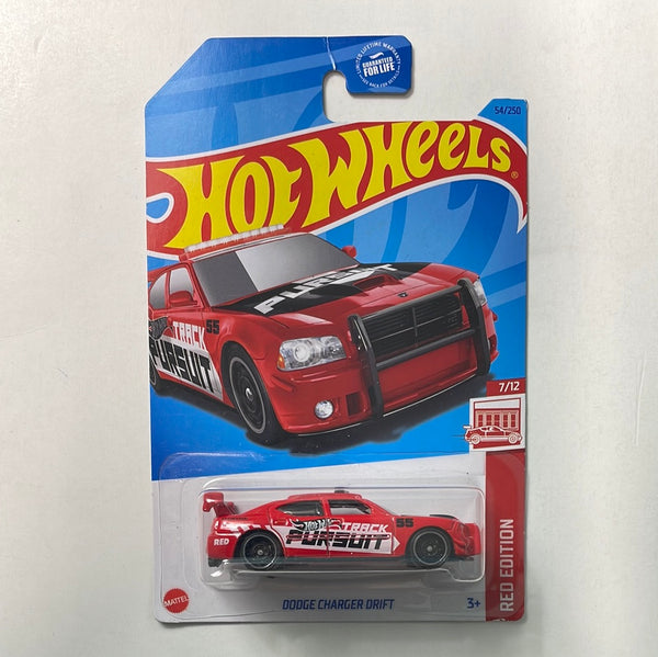 Hot Wheels 1/64 Target Red Dodge Charger Drift Red - Damaged Card