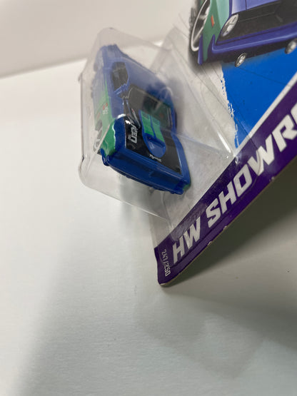 Hot Wheels 1/64 ‘70 Plymouth AAR Cuda Falken Blue & Green - Damaged Box