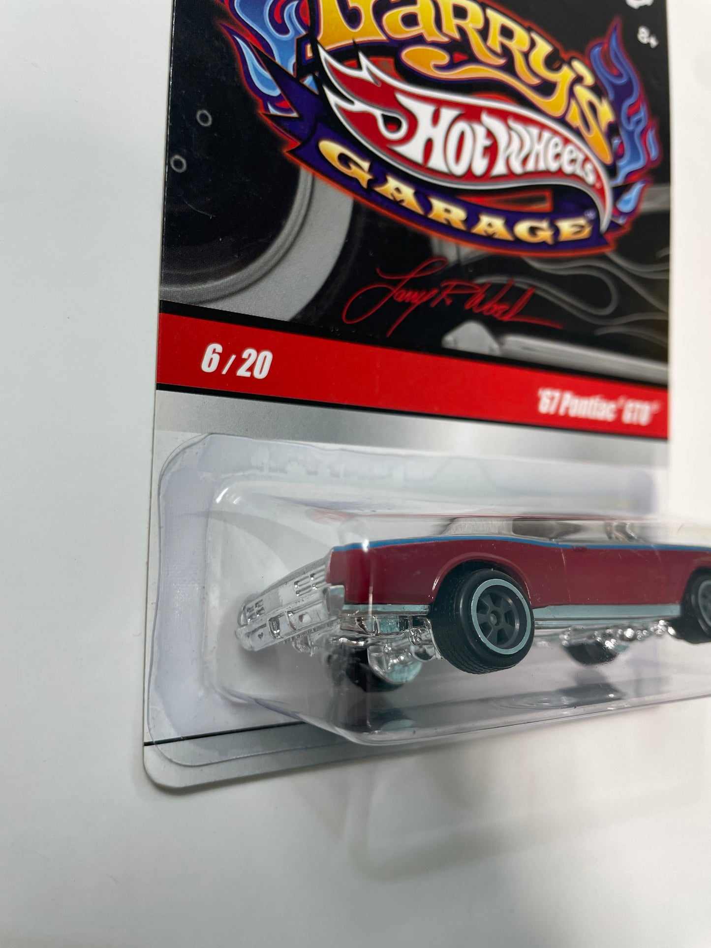 Hot Wheels 1/64 Larry’s Garage ‘67 Pontiac GTO Silver & Red