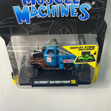 Muscle Machines 1/64 “Old Smokey” 1949 Ford F1 Pickup #128 Blue & Brown - Damaged Card