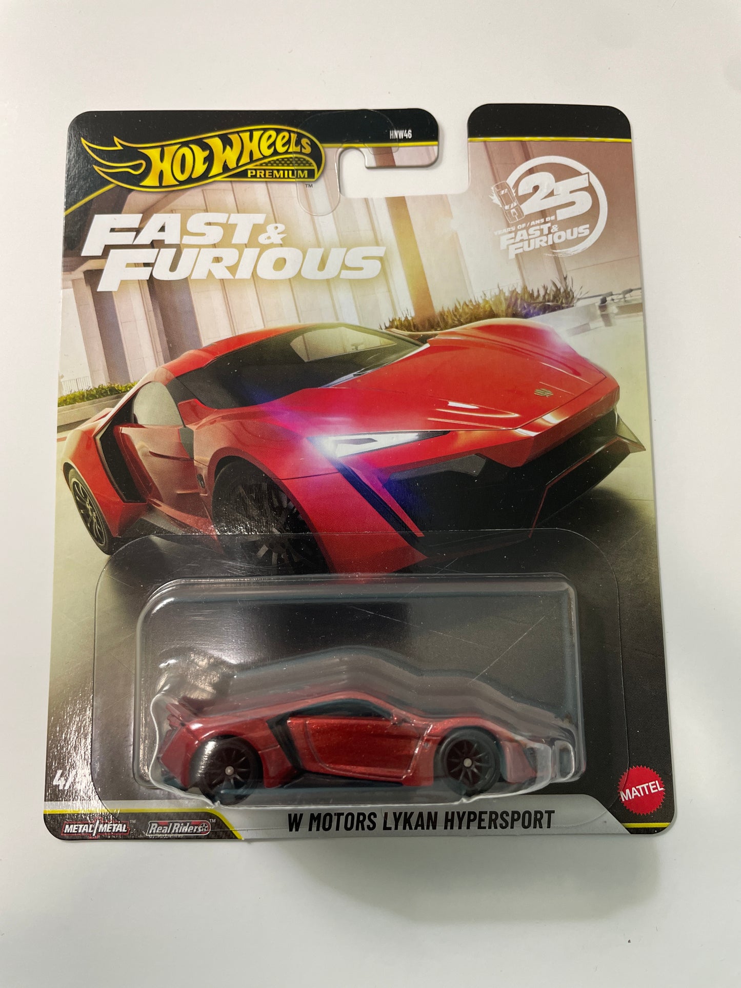 Hot Wheels 1/64 Fast & Furious Mix N W Motors Lykan Hypersport Red - JHW70