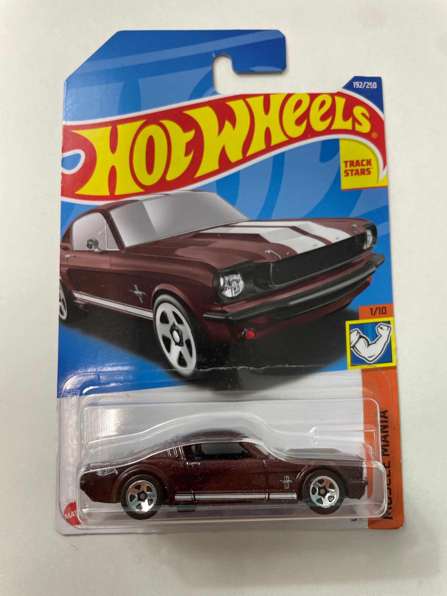 Hot Wheels 1/64 ‘65 Mustang 2+2 Fastback Red - Damaged Box