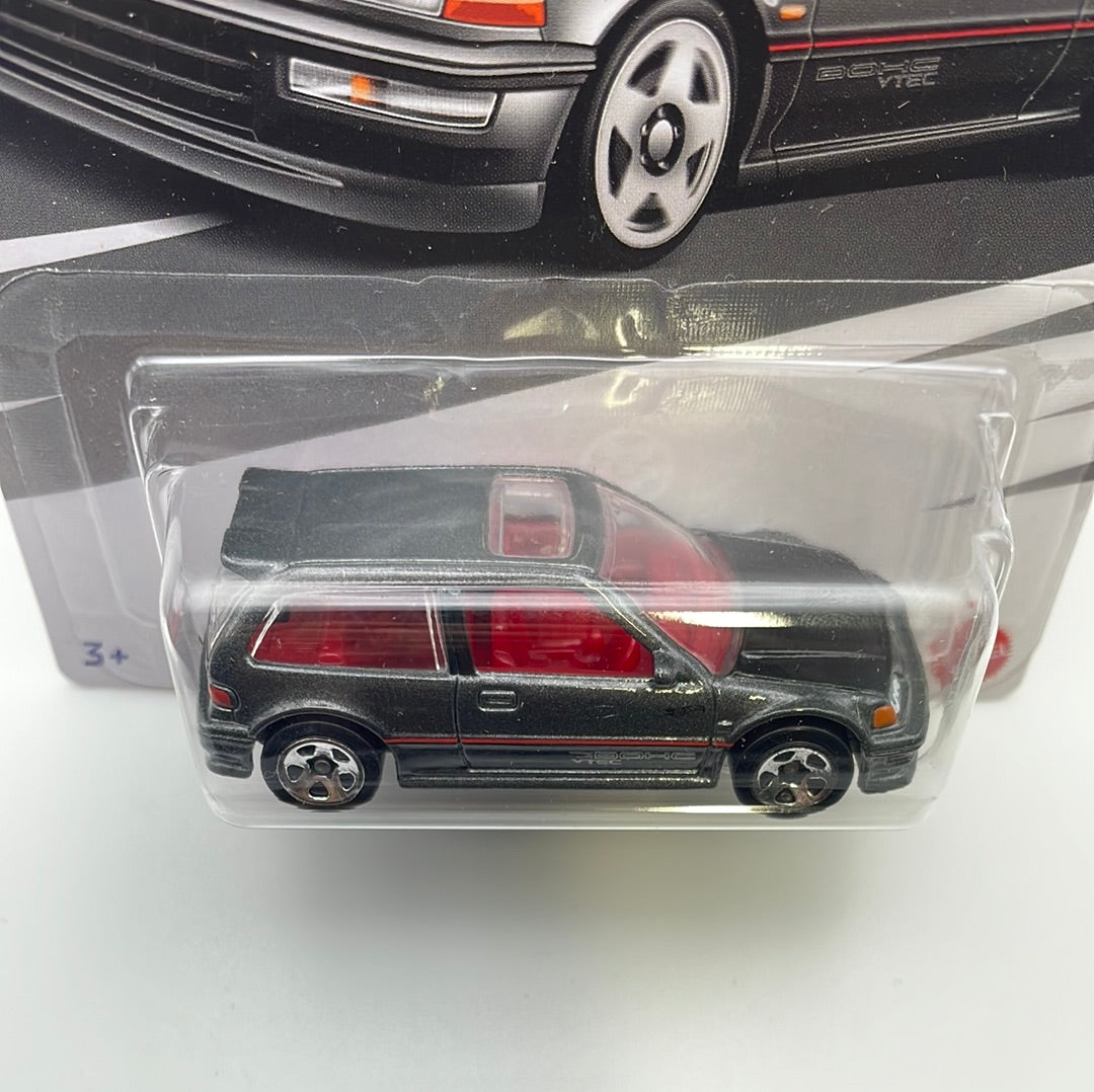 Hot Wheels 1/64 ‘90 Honda Civic EF Black & Grey - Damaged Box