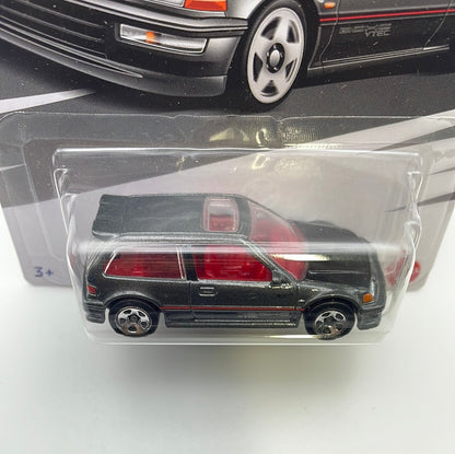 Hot Wheels 1/64 ‘90 Honda Civic EF Black & Grey - Damaged Box