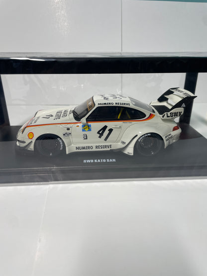 *SIGNED* 1/18 GT Spirit Porsche RWB Bodykit #41 Kato-San Resin Series White