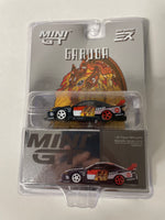 Mini GT x Mizu Diecast 1/64 LB-Super Silhouette Nissan SILVIA (S15) “GARUDA” Black - Damaged Card