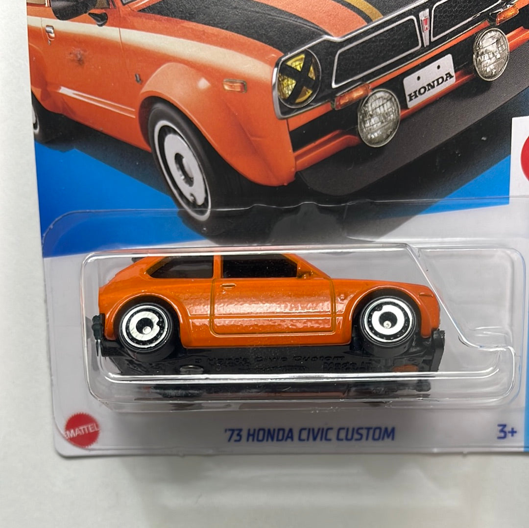 Hot Wheels 1/64 ‘73 Honda Civic Custom Orange