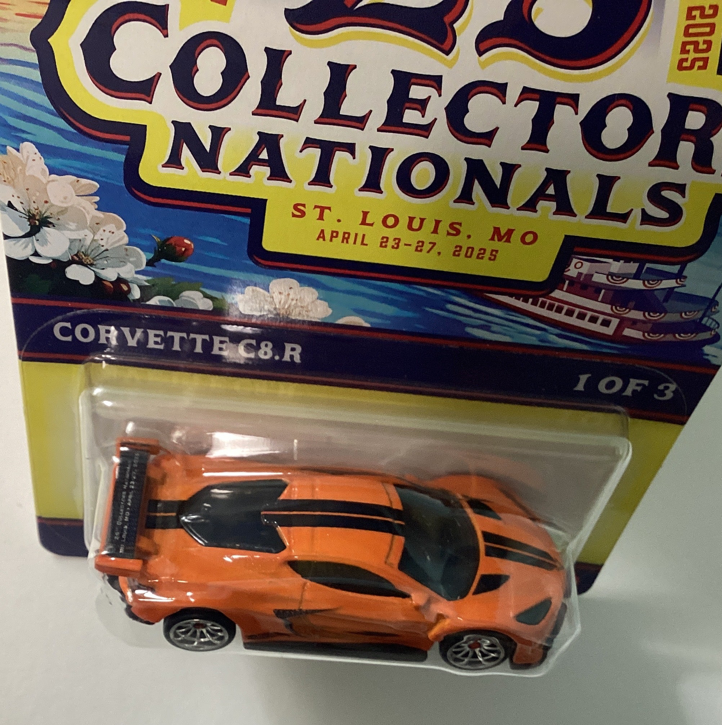 Hot Wheels 1/64 25th  Annual Collectors Convention Nationals St- Louis Corvette C8.R Orange
