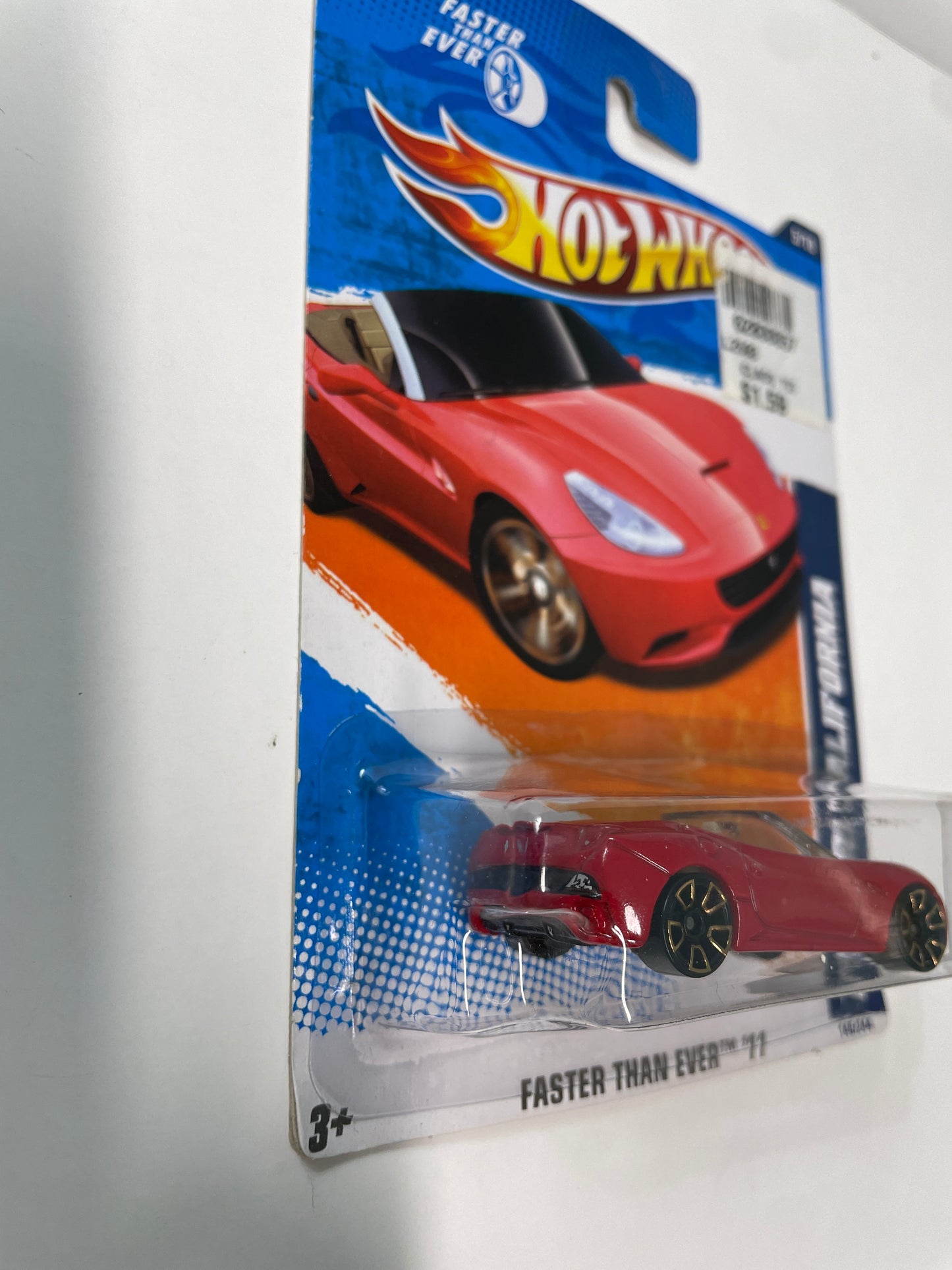 Hot Wheels 1/64 Ferrari California Red - Damaged Box