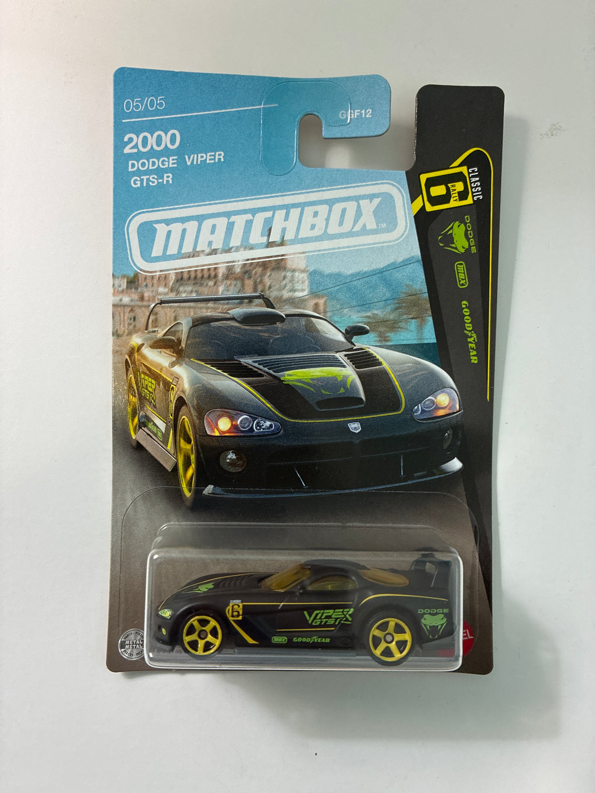 Matchbox 1/64 Super Cars Series 2000 Dodge Viper GTS-R Black - JJR54