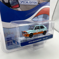 Greenlight 1/64 Gulf Special Edition series 1 1974 Volkswagen Golf GTI Blue & Orange