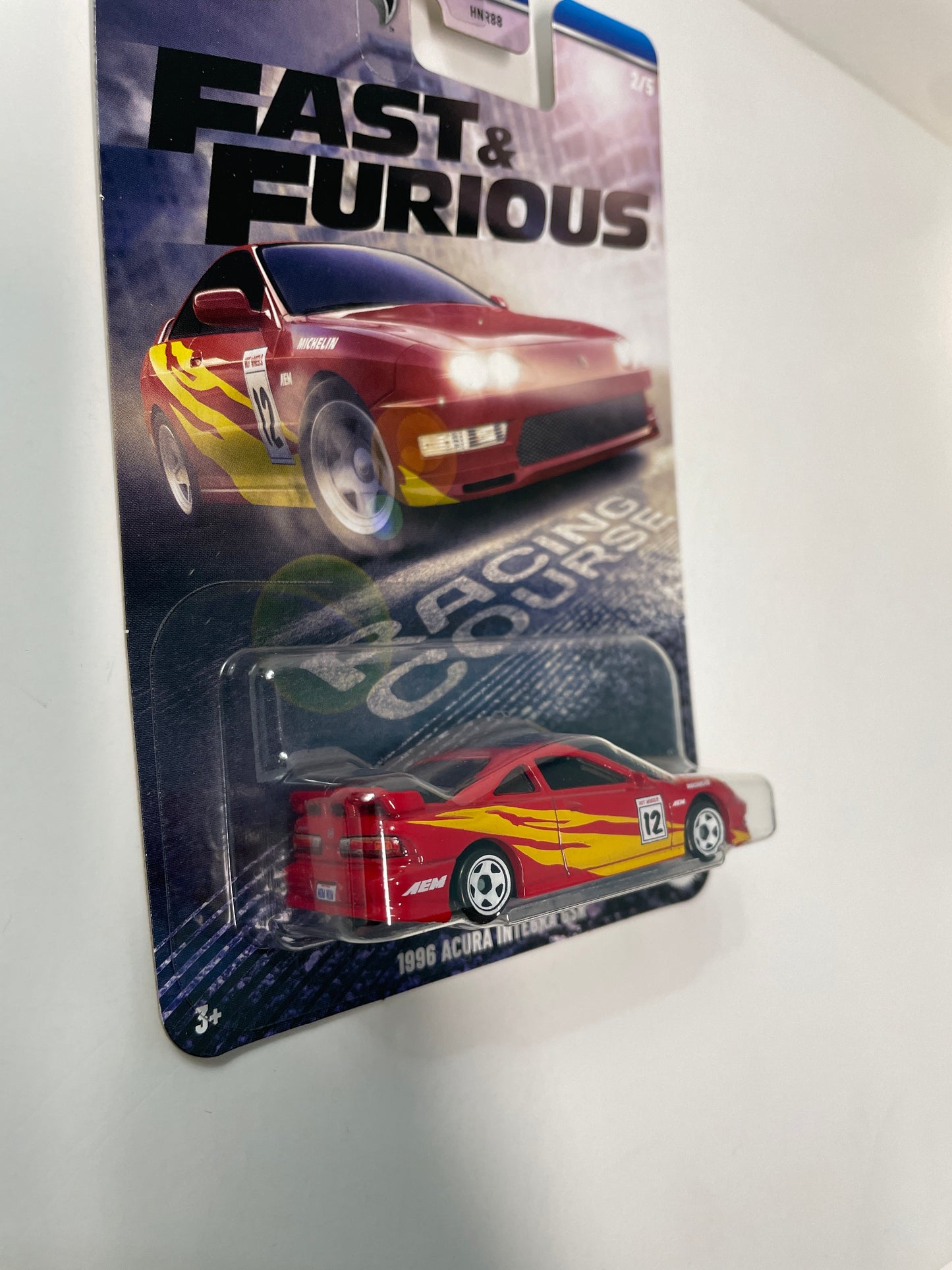 Hot Wheels 1/64 Silver Series Fast and Furious Racing Course 1996 Acura Integra GSR Red