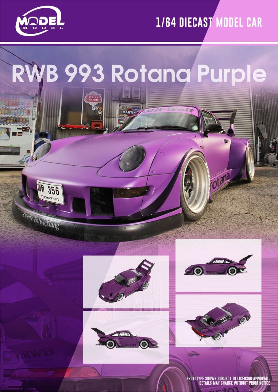 Model Model 1/64 RWB 993 Rotana Purple - MM64-RWB993-002