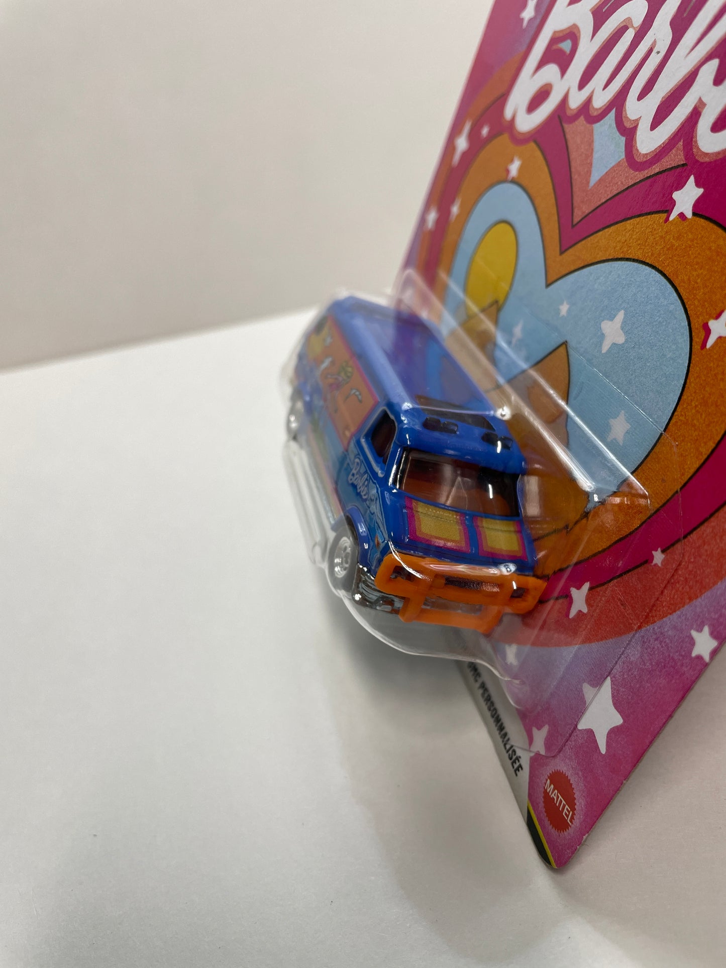 Hot Wheels 1/64 Pop Culture Barbie custom GMC Panel Van/ Fourgonnette GMC Personnalisee Blue - JHW98 - Damaged Box