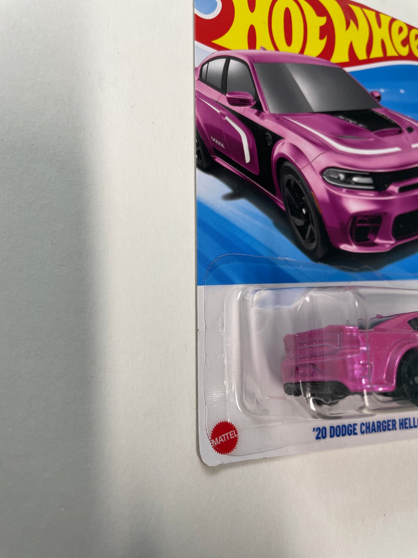 Hot Wheels 1/64 ‘20 Dodge Charger Hellcat Pink - Damaged Box