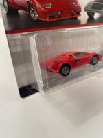 Hot Wheels 1/64 Premium Car Culture 2 Pack Lamborghini Countach LP5000 QV & Lancia Stratos Zero