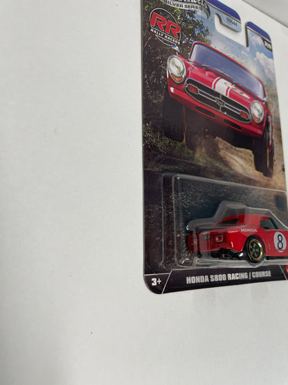 Hot Wheels 1/64 Silver Series Rally Racers Honda S800 Racing/ Course Red - JKX62