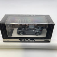 Mini Station 1/64 Fast And Furious Nissan 350Z w/ Figure Grey & Black