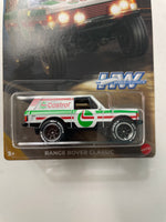 Hot Wheels 1/64 Speed Graphics Range Rover Classic Castrol White & Green