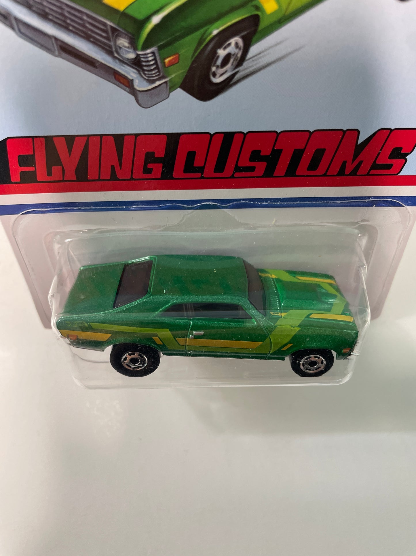 Hot Wheels 1/64 Flying Customs ‘68 Nova Green