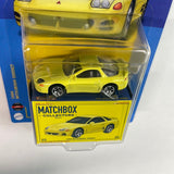 Matchbox Collectors 1/64 1994 Mitsubishi 3000GT Yelllow - Damaged Card