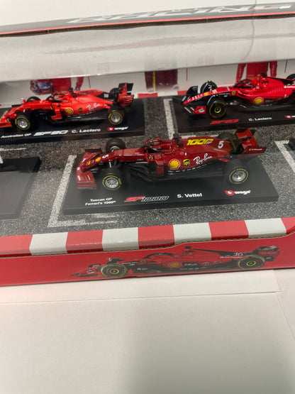 Burago 1/43 Ferrari Formula 1 Racing Set