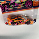 Hot Wheels 1/64 Neon Speeders ‘95 Mitsubishi Eclipse Orange & Pink