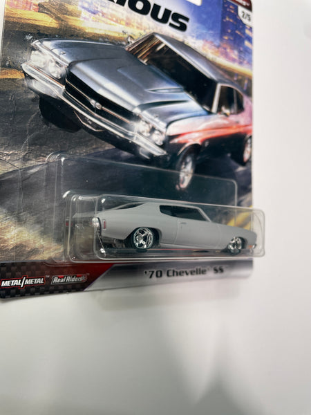 Hot Wheels '70 Chevelle SS - Gray (Fast & Furious Superstars Series 2/5)