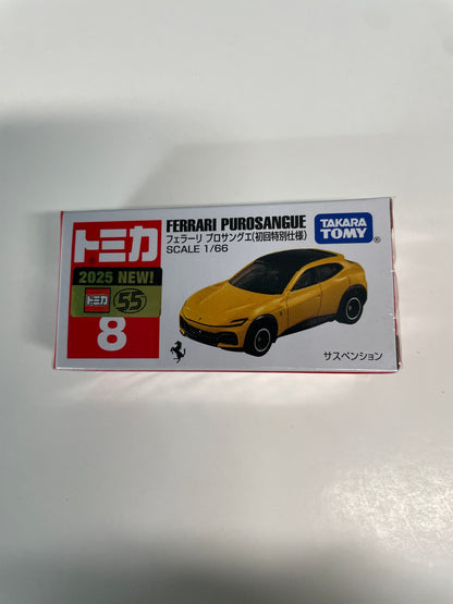 Tomica 1/66 #8 Ferrari PuroSangue Yellow - 22266