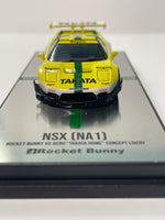 Inno64 1/64 Honda NSX (NA1) Rocket Bunny V2 Aero Takata Dome Yellow & White - Damaged Car (Read Description)