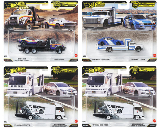 Hot Wheels 1/64 Car Culture Team Transport 2026 Case L Set of 4 - FLF56-957L