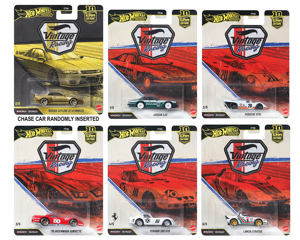 Hot Wheels 1/64 Car Culture 2026 Mix T Vintage Racing Case Of 10 (FPY86-961T)