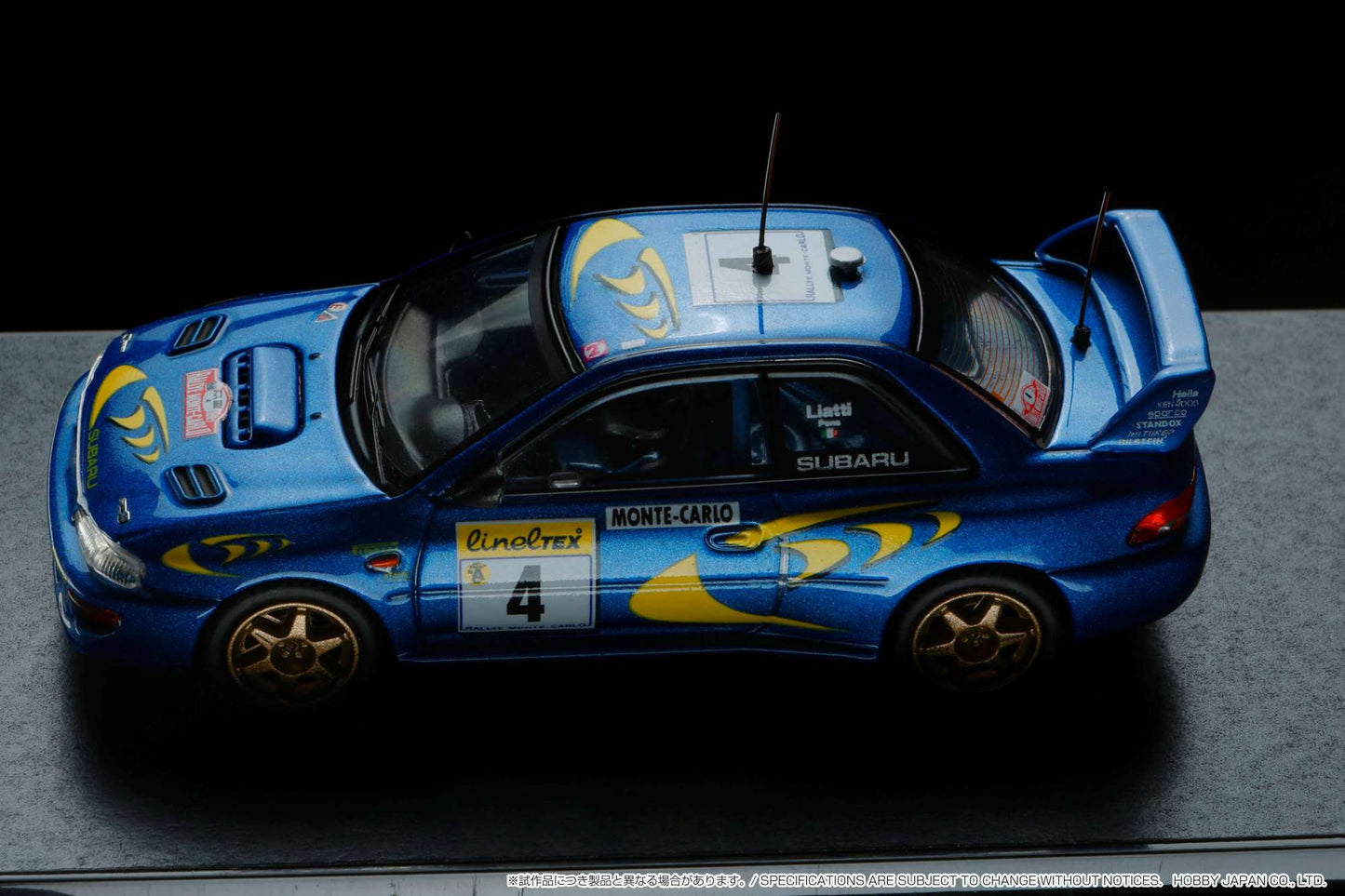 1/64 Hobby Japan HJR642041B SUBARU IMPREZA WRC 1997 #4 (MONTE CARLO) / WINNER