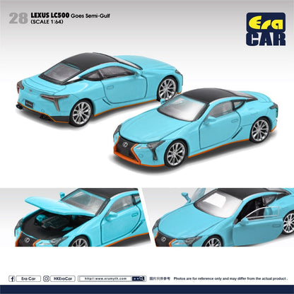 Era Car 1/64 Lexus LC500 Goes Semi-Gulf Blue n28