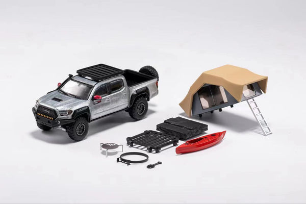 GCD 1/64 Toyota Tacoma TRD Pro w/ Camping Accessories (Raw)