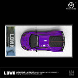 Time Micro 1/64 LBWK LB-Silhouette Lamborghini Aventador Tron Purple