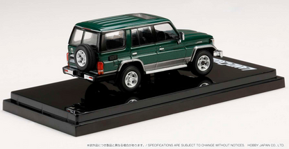 Hobby Japan 1/64 Toyota Land Cruiser 70 ZX 4Door 2001 Land Breeze Toning II Green