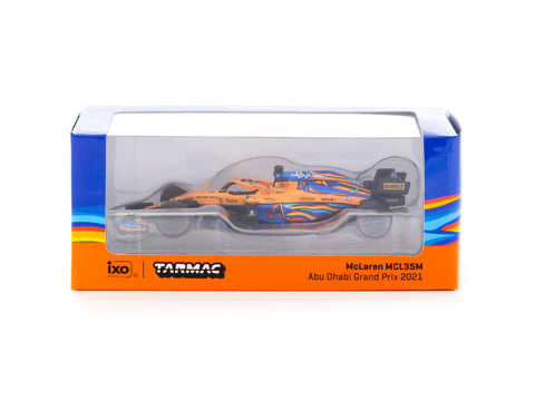 Tarmac Works Global64 1/64 McLaren MCL35M  Abu Dhabi Grand Prix 2021 Daniel Ricciardo #3 Orange